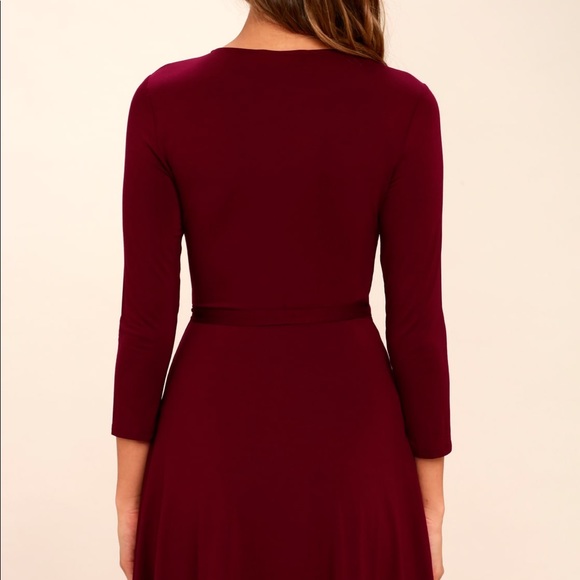 Lulus Wrap Dress-pink - Picture 7 of 7